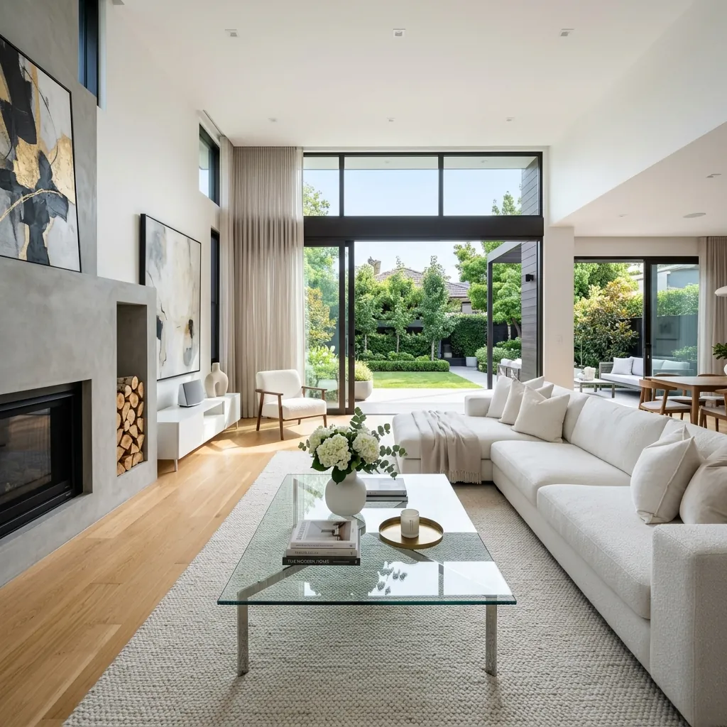 Move-In Cleaning - Luxury Living Room - Top Cleaning Services in Bradenton, FL